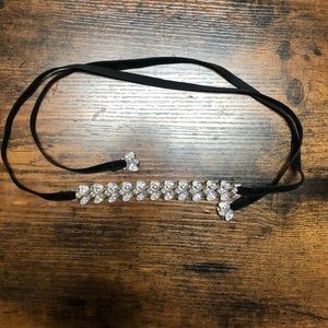 Designer Crystal + Velvet Choker